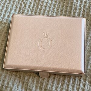 Pandora Leather Jewelry Case with Black Velvet Interior ~ Blush